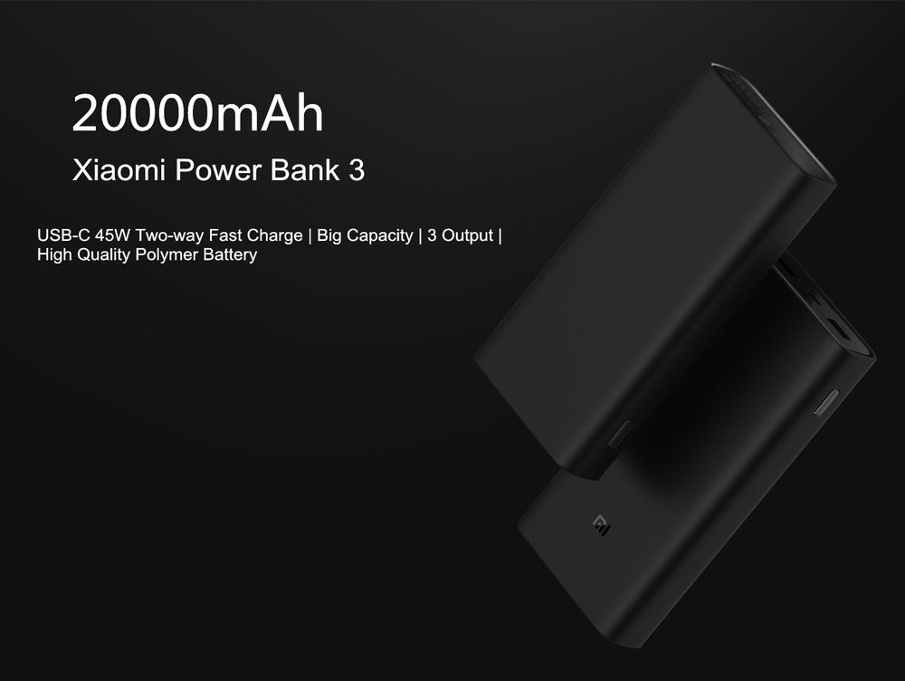 Xiaomi Mi Powerbank Pro 3 - 20000 mAh černá recenze